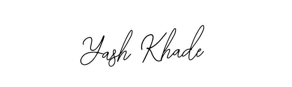 You should practise on your own different ways (Bearetta-2O07w) to write your name (Yash Khade) in signature. don't let someone else do it for you. Yash Khade signature style 12 images and pictures png