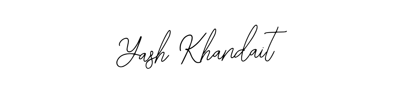 Use a signature maker to create a handwritten signature online. With this signature software, you can design (Bearetta-2O07w) your own signature for name Yash Khandait. Yash Khandait signature style 12 images and pictures png