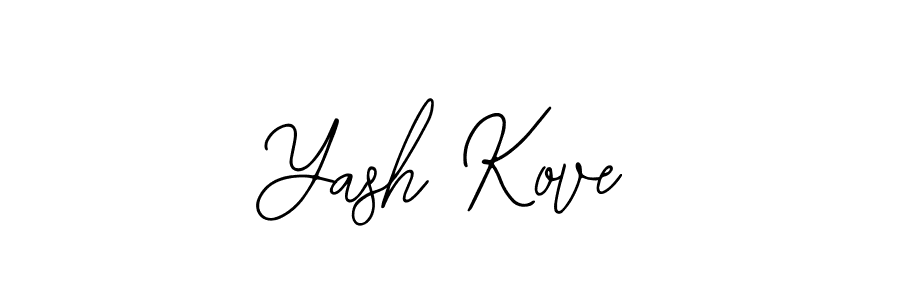Design your own signature with our free online signature maker. With this signature software, you can create a handwritten (Bearetta-2O07w) signature for name Yash Kove. Yash Kove signature style 12 images and pictures png