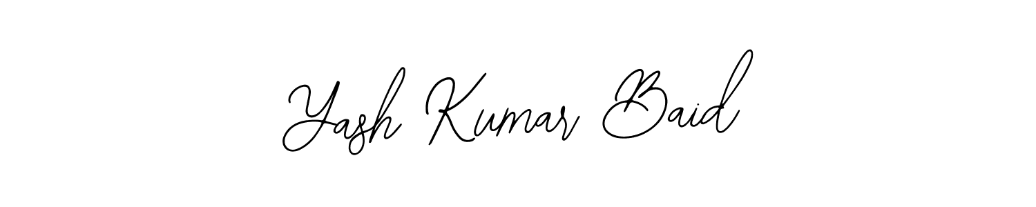 Design your own signature with our free online signature maker. With this signature software, you can create a handwritten (Bearetta-2O07w) signature for name Yash Kumar Baid. Yash Kumar Baid signature style 12 images and pictures png
