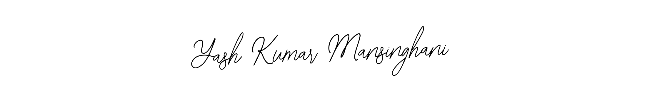 Also we have Yash Kumar Mansinghani name is the best signature style. Create professional handwritten signature collection using Bearetta-2O07w autograph style. Yash Kumar Mansinghani signature style 12 images and pictures png