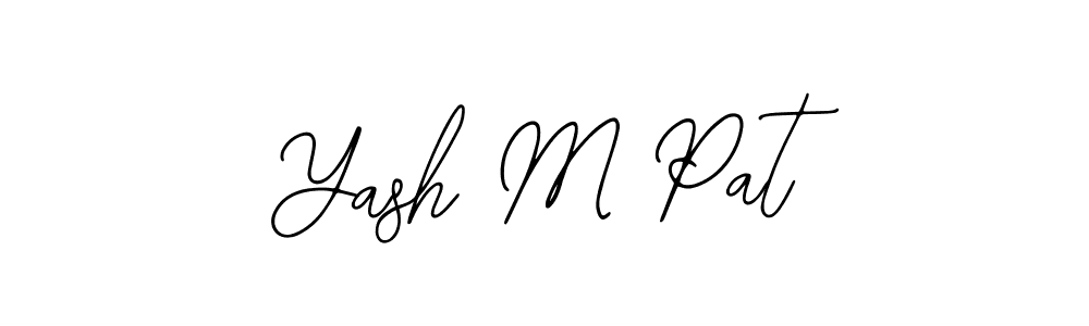 Create a beautiful signature design for name Yash M Pat. With this signature (Bearetta-2O07w) fonts, you can make a handwritten signature for free. Yash M Pat signature style 12 images and pictures png