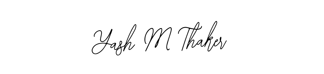 Create a beautiful signature design for name Yash M Thaker. With this signature (Bearetta-2O07w) fonts, you can make a handwritten signature for free. Yash M Thaker signature style 12 images and pictures png