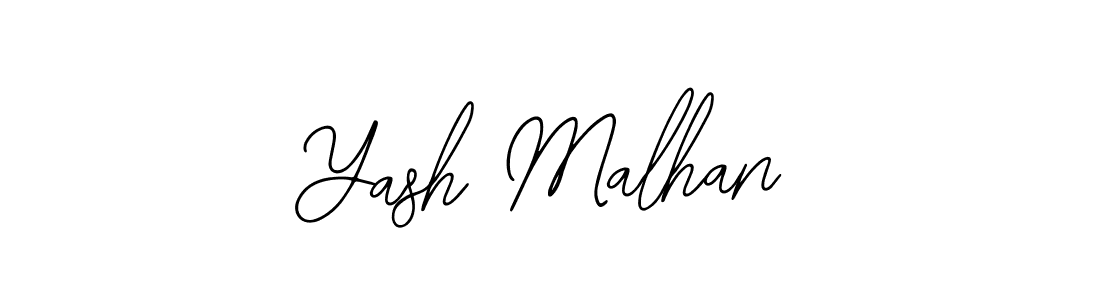 Similarly Bearetta-2O07w is the best handwritten signature design. Signature creator online .You can use it as an online autograph creator for name Yash Malhan. Yash Malhan signature style 12 images and pictures png