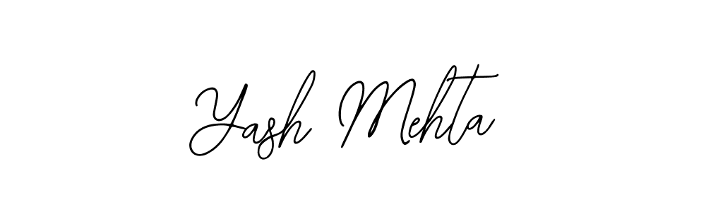 Use a signature maker to create a handwritten signature online. With this signature software, you can design (Bearetta-2O07w) your own signature for name Yash Mehta. Yash Mehta signature style 12 images and pictures png