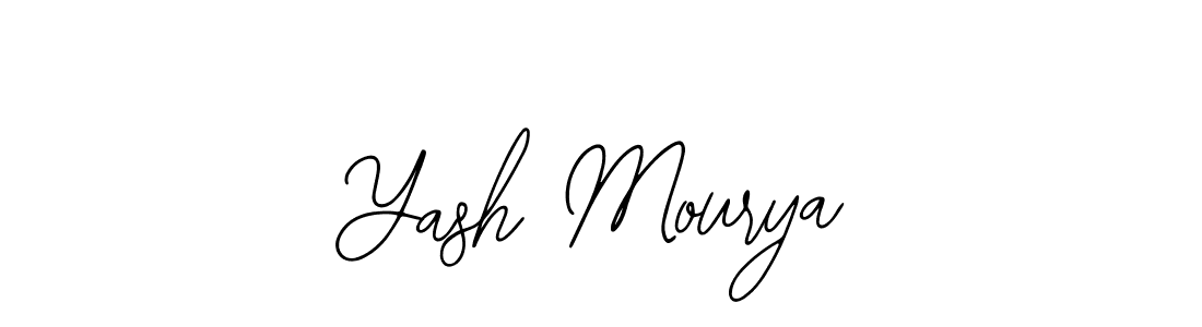 The best way (Bearetta-2O07w) to make a short signature is to pick only two or three words in your name. The name Yash Mourya include a total of six letters. For converting this name. Yash Mourya signature style 12 images and pictures png