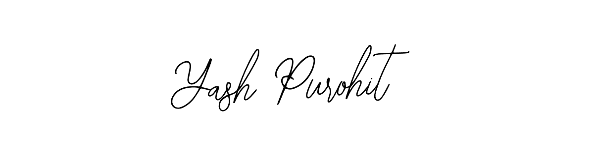 How to make Yash Purohit name signature. Use Bearetta-2O07w style for creating short signs online. This is the latest handwritten sign. Yash Purohit signature style 12 images and pictures png