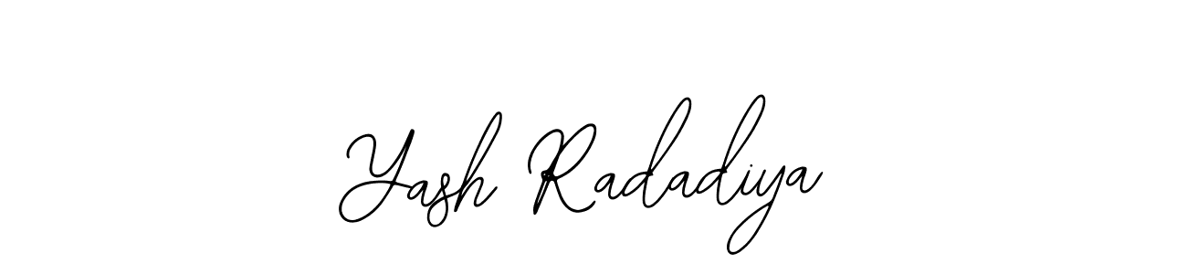 Create a beautiful signature design for name Yash Radadiya. With this signature (Bearetta-2O07w) fonts, you can make a handwritten signature for free. Yash Radadiya signature style 12 images and pictures png