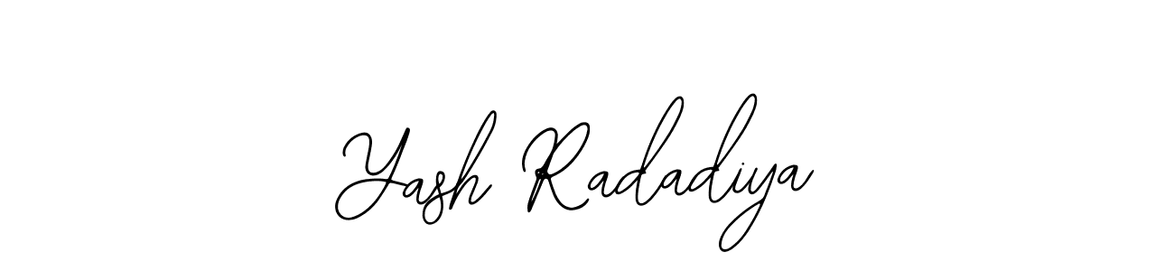 You should practise on your own different ways (Bearetta-2O07w) to write your name (Yash Radadiya) in signature. don't let someone else do it for you. Yash Radadiya signature style 12 images and pictures png