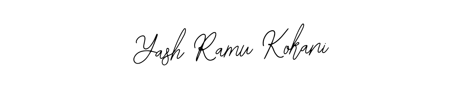 Use a signature maker to create a handwritten signature online. With this signature software, you can design (Bearetta-2O07w) your own signature for name Yash Ramu Kokani. Yash Ramu Kokani signature style 12 images and pictures png