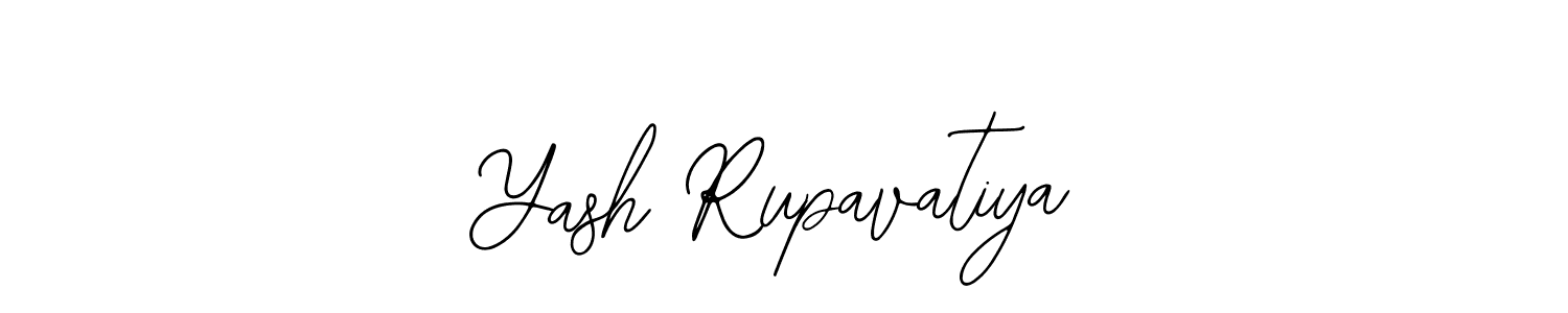 if you are searching for the best signature style for your name Yash Rupavatiya. so please give up your signature search. here we have designed multiple signature styles  using Bearetta-2O07w. Yash Rupavatiya signature style 12 images and pictures png