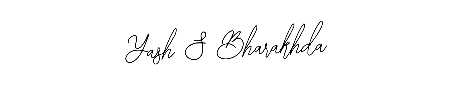 Create a beautiful signature design for name Yash S Bharakhda. With this signature (Bearetta-2O07w) fonts, you can make a handwritten signature for free. Yash S Bharakhda signature style 12 images and pictures png