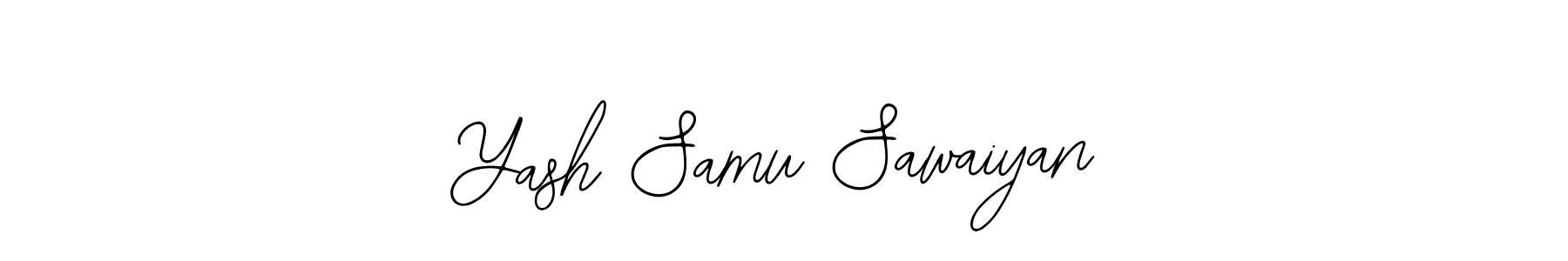 Create a beautiful signature design for name Yash Samu Sawaiyan. With this signature (Bearetta-2O07w) fonts, you can make a handwritten signature for free. Yash Samu Sawaiyan signature style 12 images and pictures png