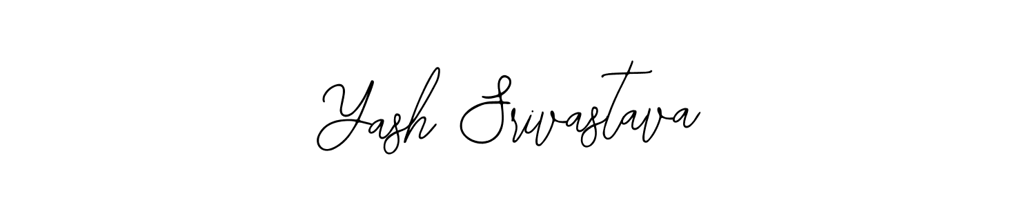 Bearetta-2O07w is a professional signature style that is perfect for those who want to add a touch of class to their signature. It is also a great choice for those who want to make their signature more unique. Get Yash Srivastava name to fancy signature for free. Yash Srivastava signature style 12 images and pictures png