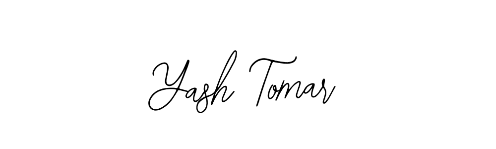 How to make Yash Tomar name signature. Use Bearetta-2O07w style for creating short signs online. This is the latest handwritten sign. Yash Tomar signature style 12 images and pictures png