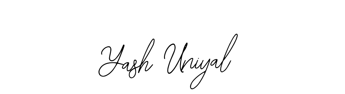 How to make Yash Uniyal signature? Bearetta-2O07w is a professional autograph style. Create handwritten signature for Yash Uniyal name. Yash Uniyal signature style 12 images and pictures png