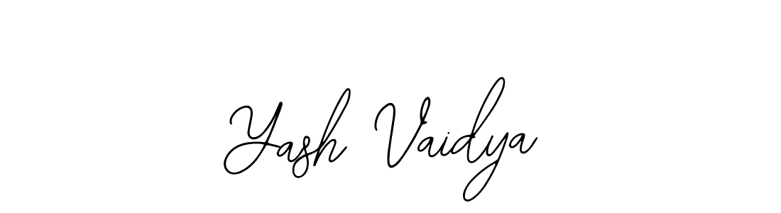 How to make Yash Vaidya name signature. Use Bearetta-2O07w style for creating short signs online. This is the latest handwritten sign. Yash Vaidya signature style 12 images and pictures png