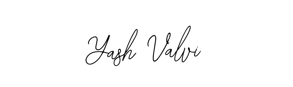 Also You can easily find your signature by using the search form. We will create Yash Valvi name handwritten signature images for you free of cost using Bearetta-2O07w sign style. Yash Valvi signature style 12 images and pictures png