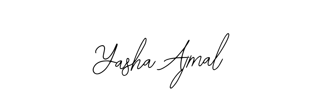 How to make Yasha Ajmal name signature. Use Bearetta-2O07w style for creating short signs online. This is the latest handwritten sign. Yasha Ajmal signature style 12 images and pictures png