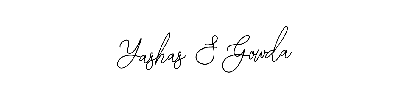 Create a beautiful signature design for name Yashas S Gowda. With this signature (Bearetta-2O07w) fonts, you can make a handwritten signature for free. Yashas S Gowda signature style 12 images and pictures png