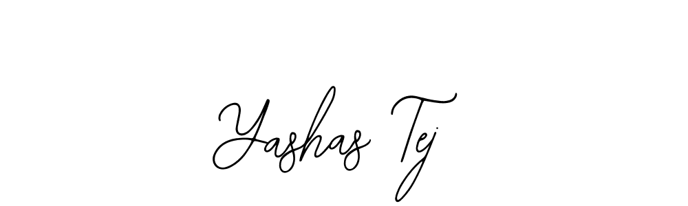 Use a signature maker to create a handwritten signature online. With this signature software, you can design (Bearetta-2O07w) your own signature for name Yashas Tej. Yashas Tej signature style 12 images and pictures png