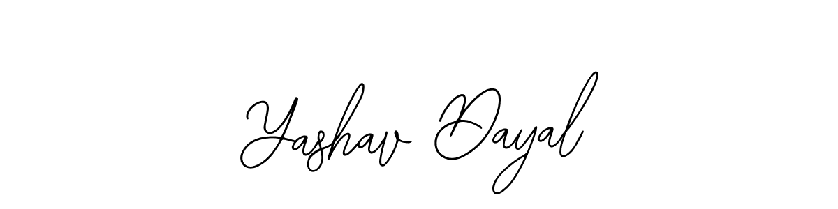How to Draw Yashav Dayal signature style? Bearetta-2O07w is a latest design signature styles for name Yashav Dayal. Yashav Dayal signature style 12 images and pictures png