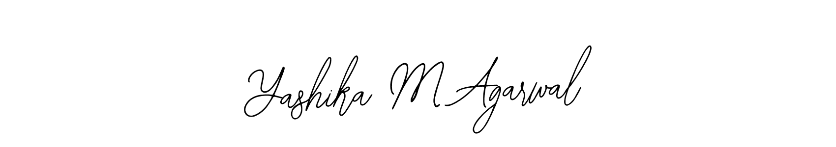Bearetta-2O07w is a professional signature style that is perfect for those who want to add a touch of class to their signature. It is also a great choice for those who want to make their signature more unique. Get Yashika M Agarwal name to fancy signature for free. Yashika M Agarwal signature style 12 images and pictures png