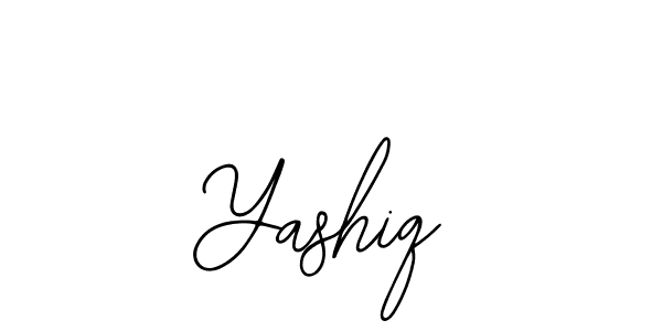 Use a signature maker to create a handwritten signature online. With this signature software, you can design (Bearetta-2O07w) your own signature for name Yashiq. Yashiq signature style 12 images and pictures png