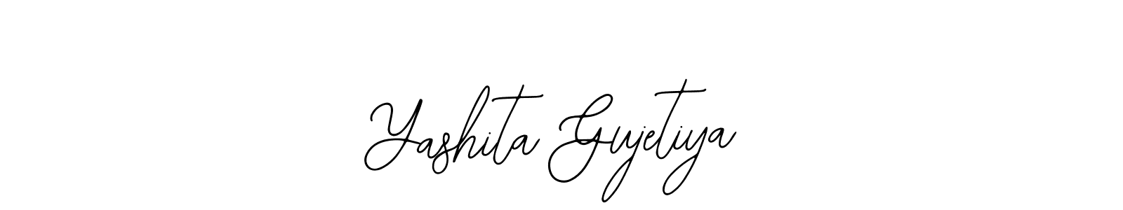 How to Draw Yashita Gujetiya signature style? Bearetta-2O07w is a latest design signature styles for name Yashita Gujetiya. Yashita Gujetiya signature style 12 images and pictures png