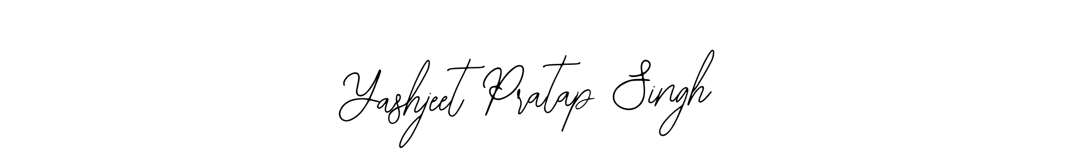 How to make Yashjeet Pratap Singh name signature. Use Bearetta-2O07w style for creating short signs online. This is the latest handwritten sign. Yashjeet Pratap Singh signature style 12 images and pictures png