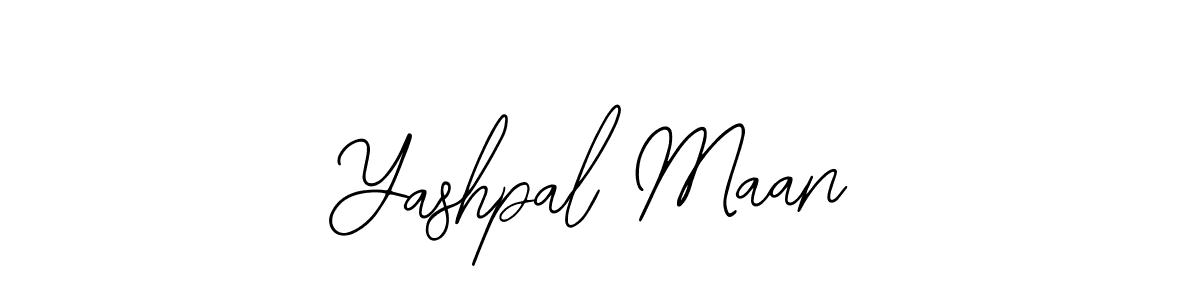 How to make Yashpal Maan name signature. Use Bearetta-2O07w style for creating short signs online. This is the latest handwritten sign. Yashpal Maan signature style 12 images and pictures png