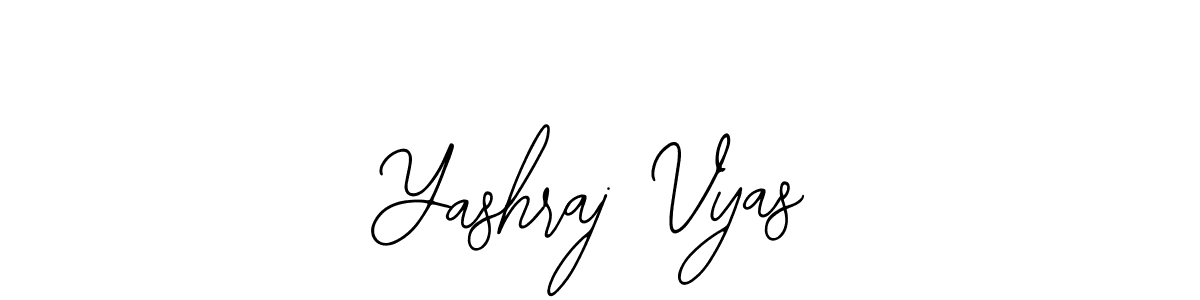 How to make Yashraj Vyas name signature. Use Bearetta-2O07w style for creating short signs online. This is the latest handwritten sign. Yashraj Vyas signature style 12 images and pictures png