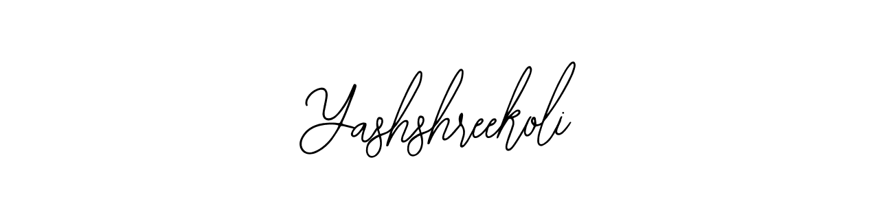 You should practise on your own different ways (Bearetta-2O07w) to write your name (Yashshreekoli) in signature. don't let someone else do it for you. Yashshreekoli signature style 12 images and pictures png