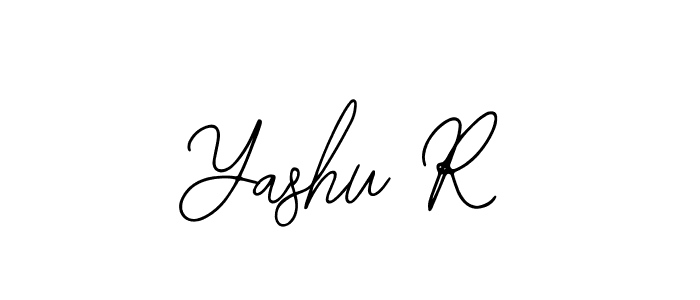 How to make Yashu R name signature. Use Bearetta-2O07w style for creating short signs online. This is the latest handwritten sign. Yashu R signature style 12 images and pictures png