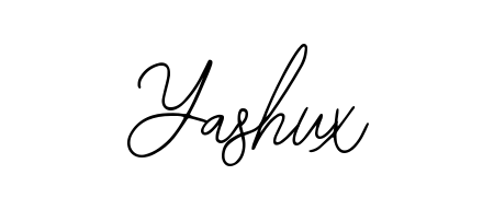 You should practise on your own different ways (Bearetta-2O07w) to write your name (Yashux) in signature. Don't let someone else do it for you. Yashux signature style 12 images and pictures png