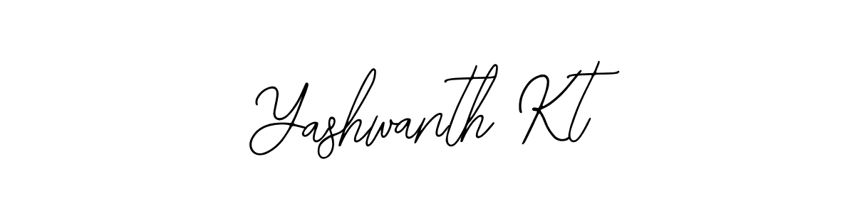 You should practise on your own different ways (Bearetta-2O07w) to write your name (Yashwanth Kt) in signature. don't let someone else do it for you. Yashwanth Kt signature style 12 images and pictures png