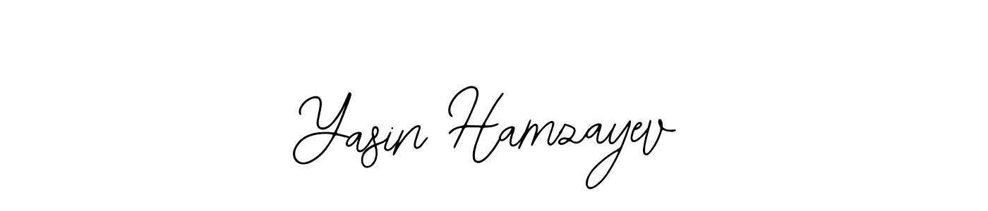 How to make Yasin Hamzayev name signature. Use Bearetta-2O07w style for creating short signs online. This is the latest handwritten sign. Yasin Hamzayev signature style 12 images and pictures png