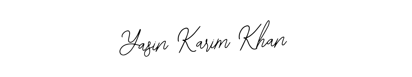 How to make Yasin Karim Khan name signature. Use Bearetta-2O07w style for creating short signs online. This is the latest handwritten sign. Yasin Karim Khan signature style 12 images and pictures png