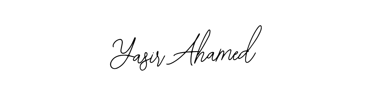 Use a signature maker to create a handwritten signature online. With this signature software, you can design (Bearetta-2O07w) your own signature for name Yasir Ahamed. Yasir Ahamed signature style 12 images and pictures png