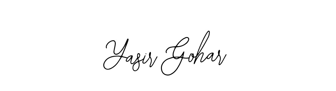 How to make Yasir Gohar signature? Bearetta-2O07w is a professional autograph style. Create handwritten signature for Yasir Gohar name. Yasir Gohar signature style 12 images and pictures png