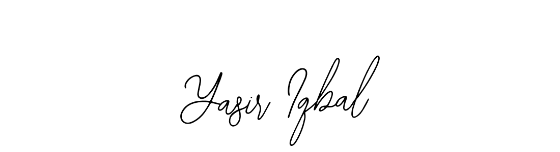 Bearetta-2O07w is a professional signature style that is perfect for those who want to add a touch of class to their signature. It is also a great choice for those who want to make their signature more unique. Get Yasir Iqbal name to fancy signature for free. Yasir Iqbal signature style 12 images and pictures png