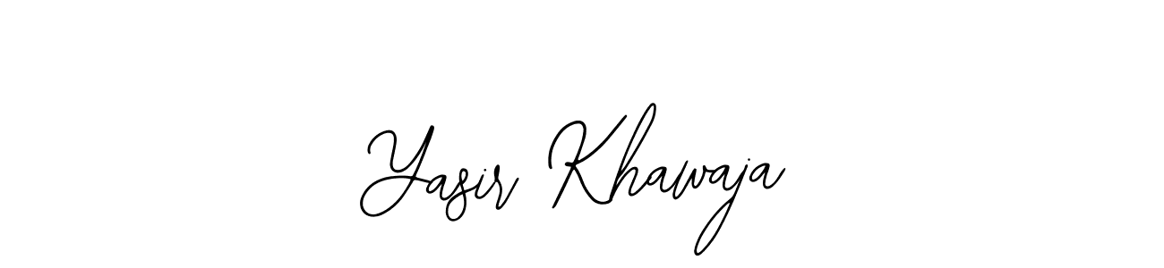 Also You can easily find your signature by using the search form. We will create Yasir Khawaja name handwritten signature images for you free of cost using Bearetta-2O07w sign style. Yasir Khawaja signature style 12 images and pictures png