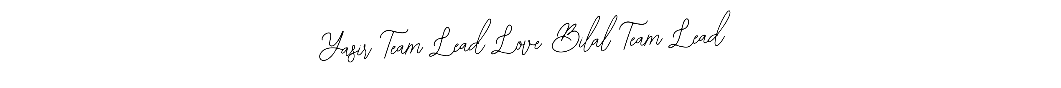 Make a beautiful signature design for name Yasir Team Lead Love Bilal Team Lead. Use this online signature maker to create a handwritten signature for free. Yasir Team Lead Love Bilal Team Lead signature style 12 images and pictures png