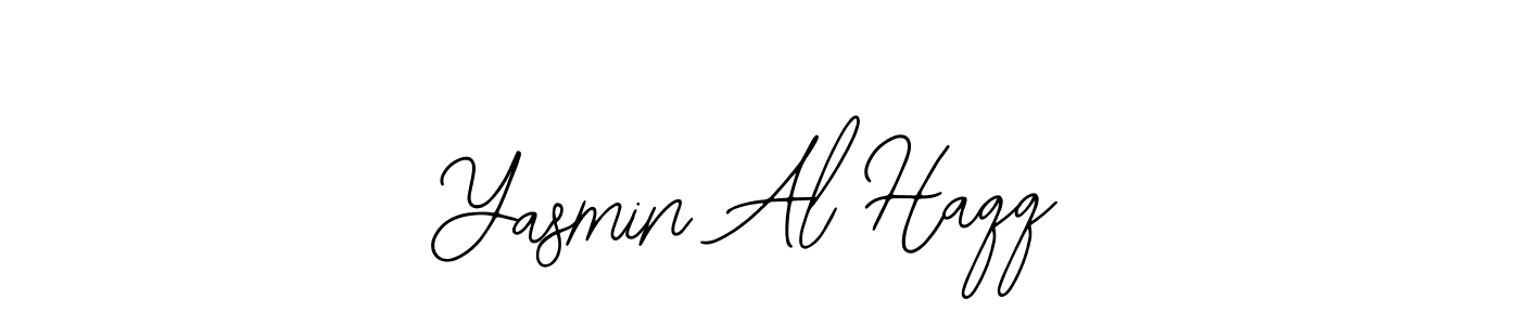 Similarly Bearetta-2O07w is the best handwritten signature design. Signature creator online .You can use it as an online autograph creator for name Yasmin Al Haqq. Yasmin Al Haqq signature style 12 images and pictures png