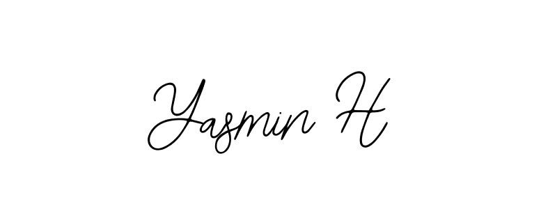 The best way (Bearetta-2O07w) to make a short signature is to pick only two or three words in your name. The name Yasmin H include a total of six letters. For converting this name. Yasmin H signature style 12 images and pictures png