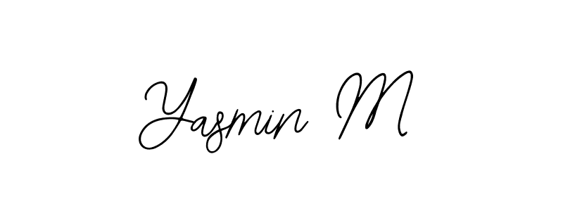 It looks lik you need a new signature style for name Yasmin M. Design unique handwritten (Bearetta-2O07w) signature with our free signature maker in just a few clicks. Yasmin M signature style 12 images and pictures png