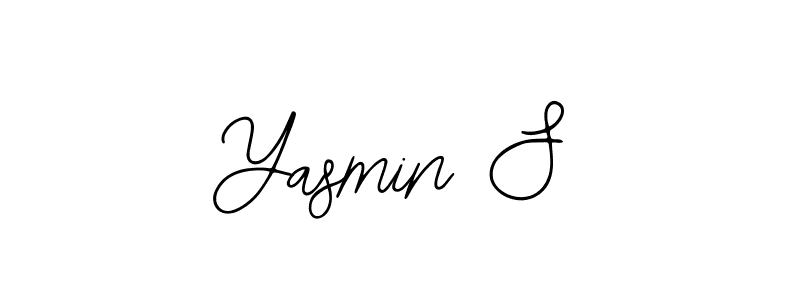 You should practise on your own different ways (Bearetta-2O07w) to write your name (Yasmin S) in signature. don't let someone else do it for you. Yasmin S signature style 12 images and pictures png