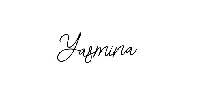 You should practise on your own different ways (Bearetta-2O07w) to write your name (Yasmina) in signature. don't let someone else do it for you. Yasmina signature style 12 images and pictures png