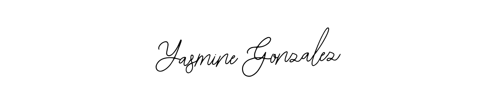 How to make Yasmine Gonzalez name signature. Use Bearetta-2O07w style for creating short signs online. This is the latest handwritten sign. Yasmine Gonzalez signature style 12 images and pictures png