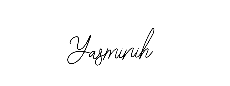 How to make Yasminih signature? Bearetta-2O07w is a professional autograph style. Create handwritten signature for Yasminih name. Yasminih signature style 12 images and pictures png